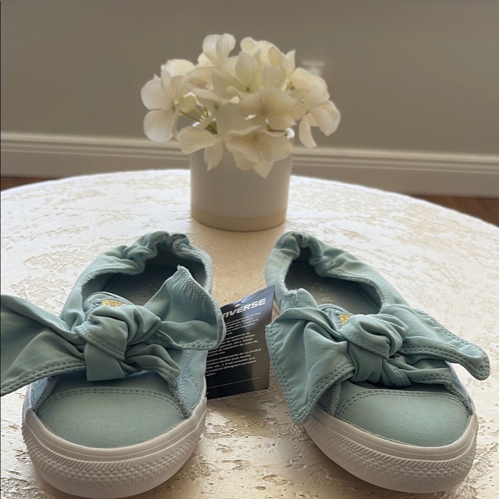 Converse Women's Light Blue Slip-On Shoes